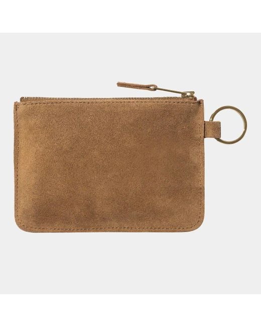 Carhartt Carhartt Wip Artificial Suede Zip Wallet in Brown für Herren