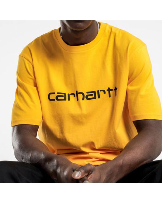 Carhartt Carhartt Wip S/S Script T-Shirt in Yellow für Herren