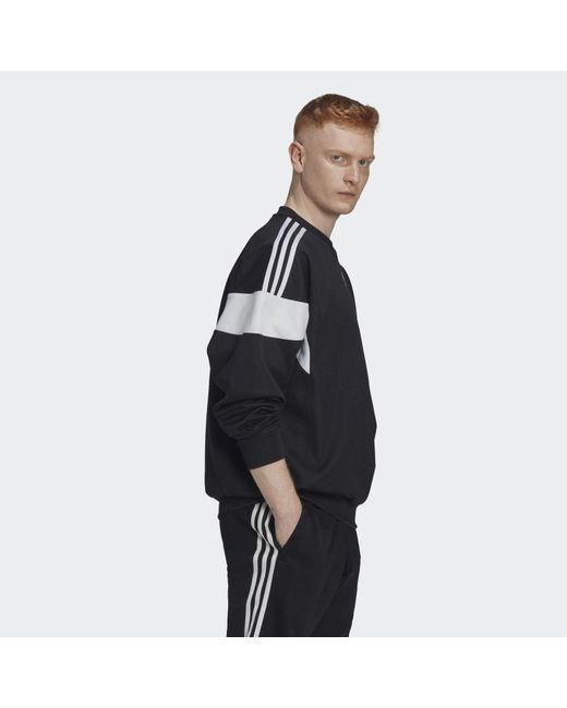Adidas Originals Adidas Classics Cutline Crew Sweatshirt in Black für Herren