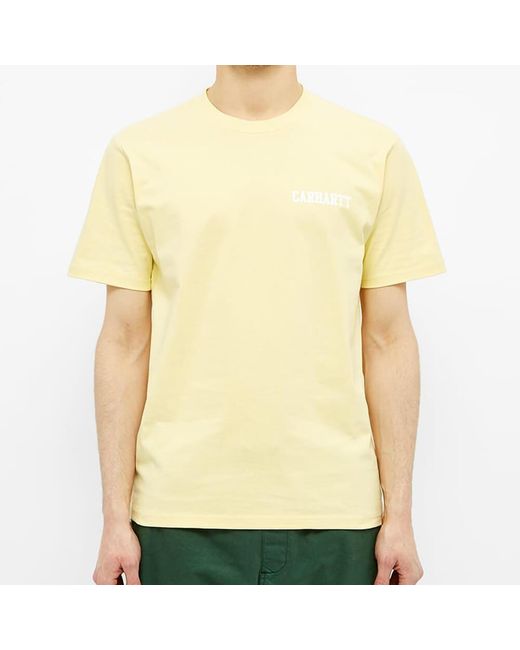 Carhartt Carhartt Wip S/S College Script T-Shirt in Yellow für Herren