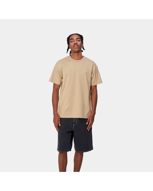 Carhartt Carhartt Wip S/S Chase T-Shirt in Natural für Herren