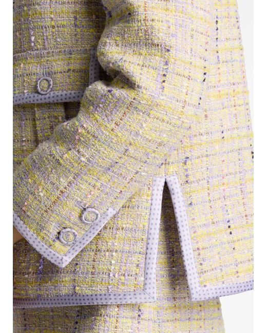 St. John Natural Lurex Tweed Pocket Jacket