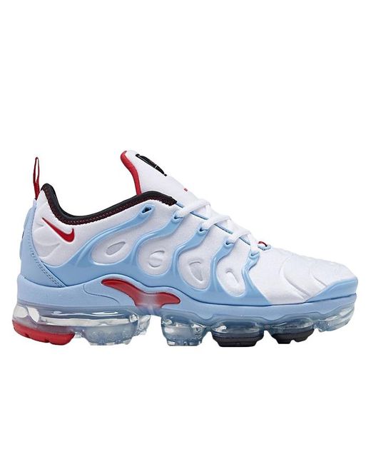 red white and blue nike air vapormax plus