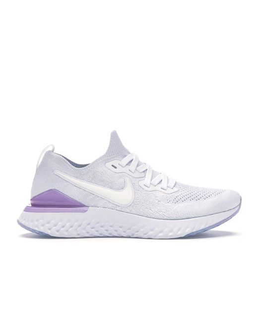 nike epic react flyknit light silver