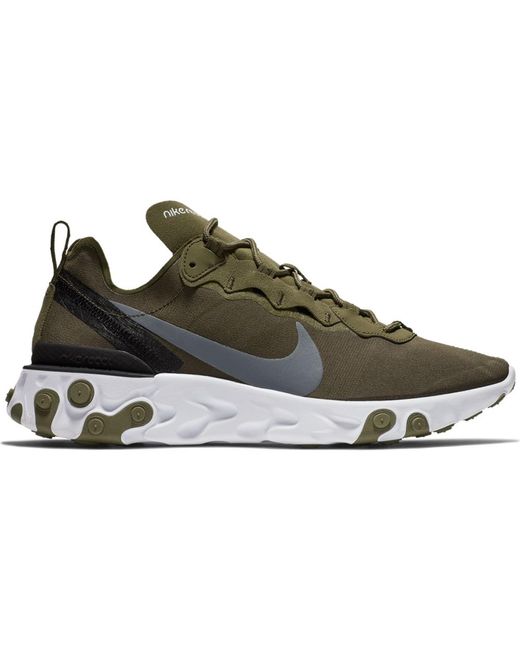 nike react element 55 olive green