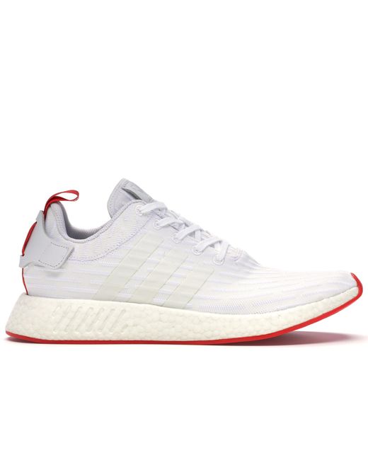 adidas nmd r2 black white red