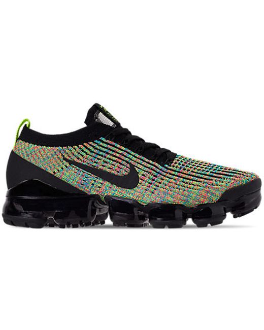 nike vapormax black multicolor