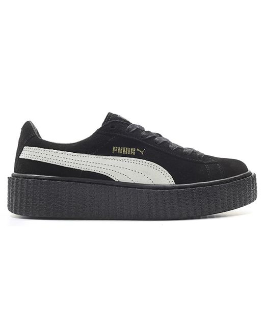 puma creepers black and white