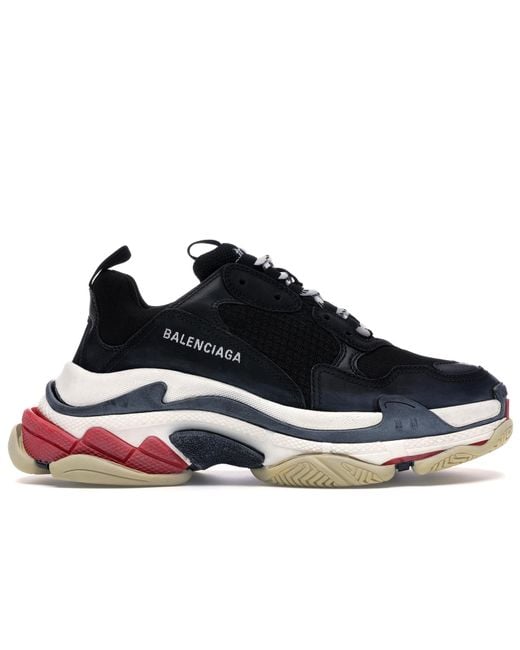 balenciaga black white red