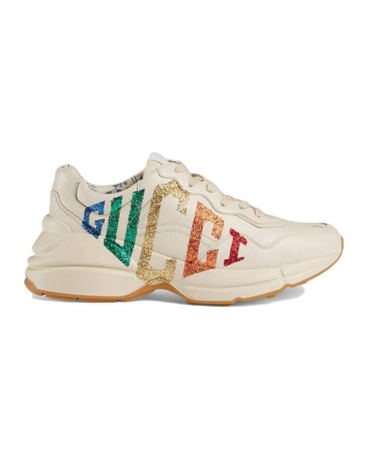 ladies white gucci trainers