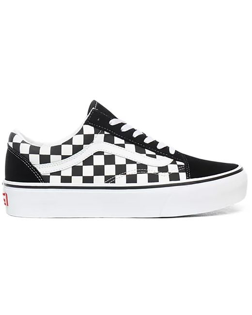 vans primary check old skool platform