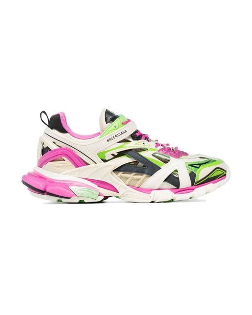 balenciaga track 2 pink and green