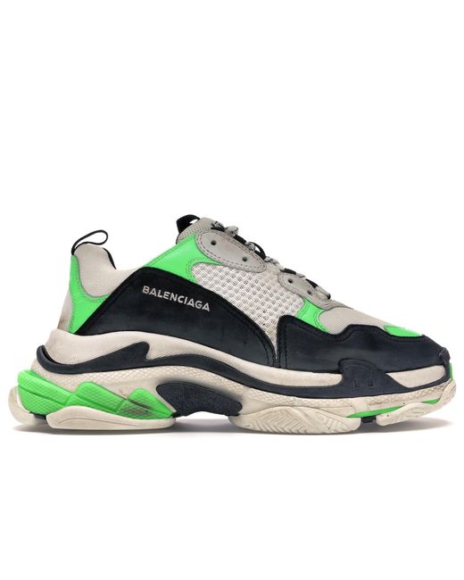 balenciaga green and white