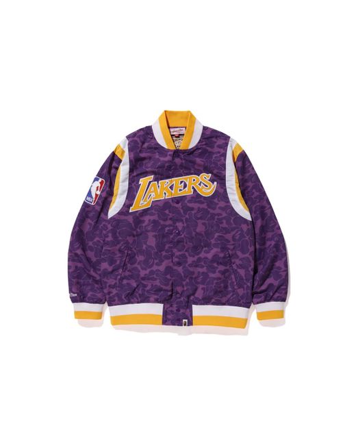 bape x lakers jacket