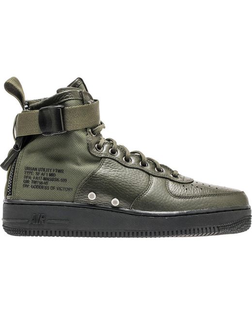 nike sf air force 1 mid sequoia