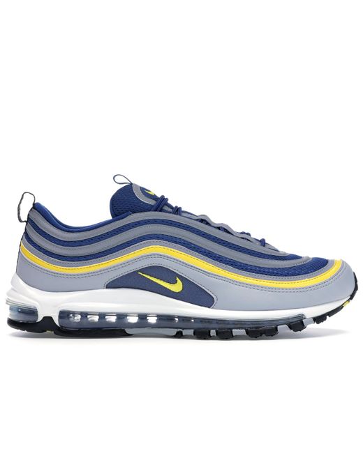 grey and blue air max 97
