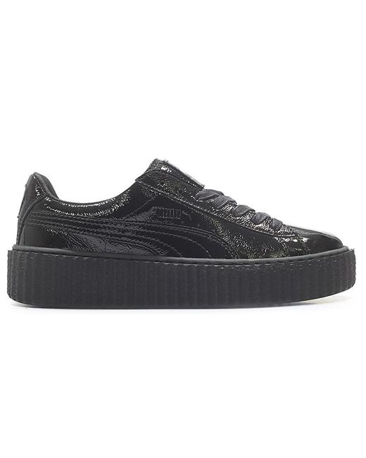 Puma Creeper Rihanna Fenty Cracked Leather Black W Save 64 Lyst