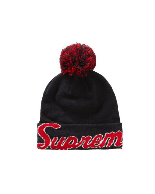 supreme new era script cuff beanie