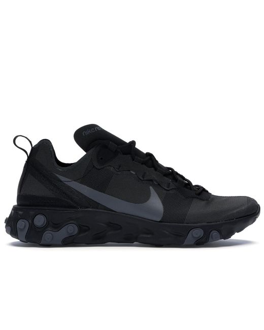 Nike Suede React Element 55 Triple Black Shoes Size 7 For Men Save 35 Lyst