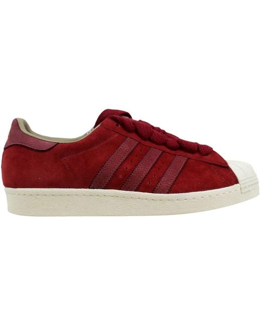 adidas superstar 80s maroon