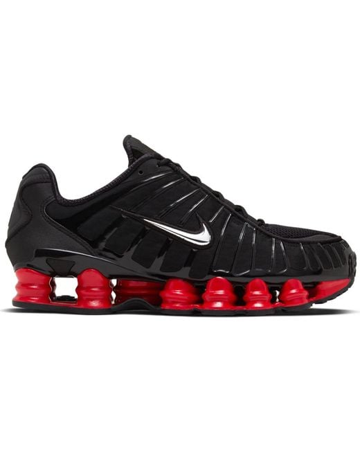 nike shox tl red and black
