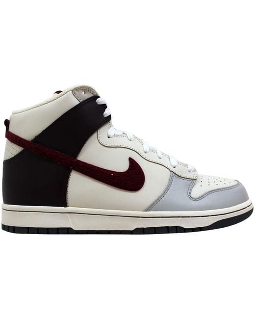 nike dunk sb high deep burgundy gridiron