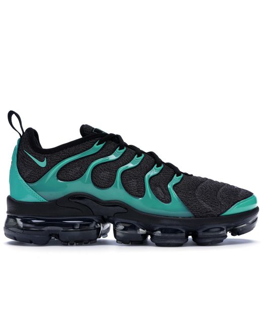 nike air vapormax plus black clear emerald
