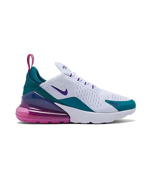 purple and white air max 270