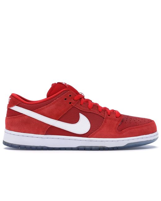 nike dunk low white blue red