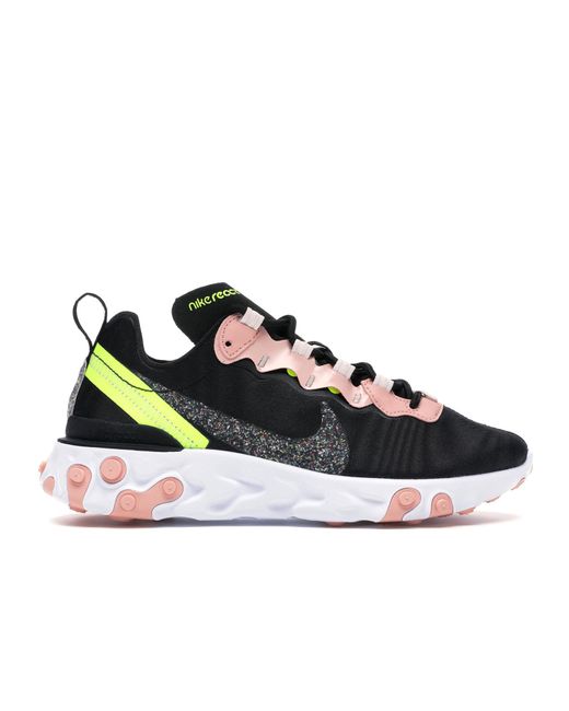 nike react element 55 black and pink