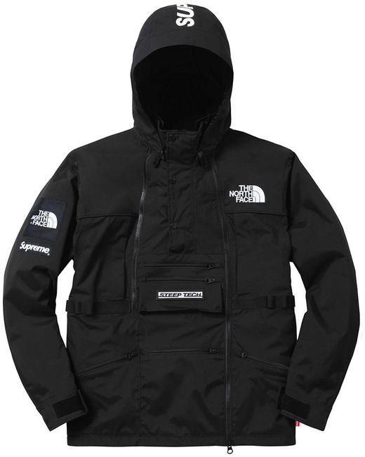 Lyst - Supreme The North Face Steep Tech Hooded Jacket Black in Black ...