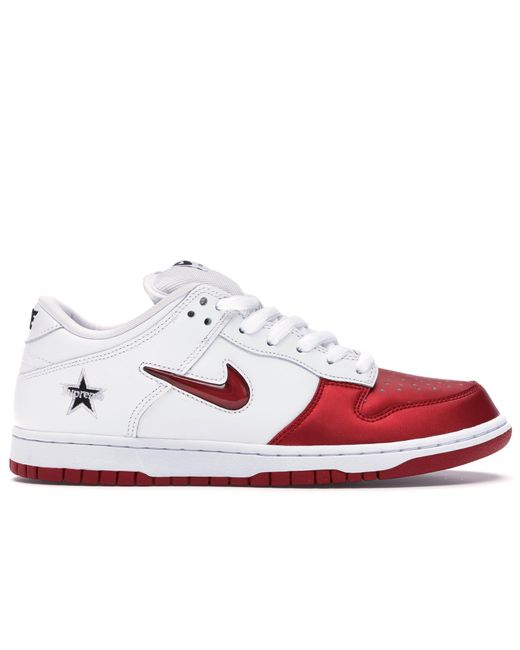 nike sb dunk red and white