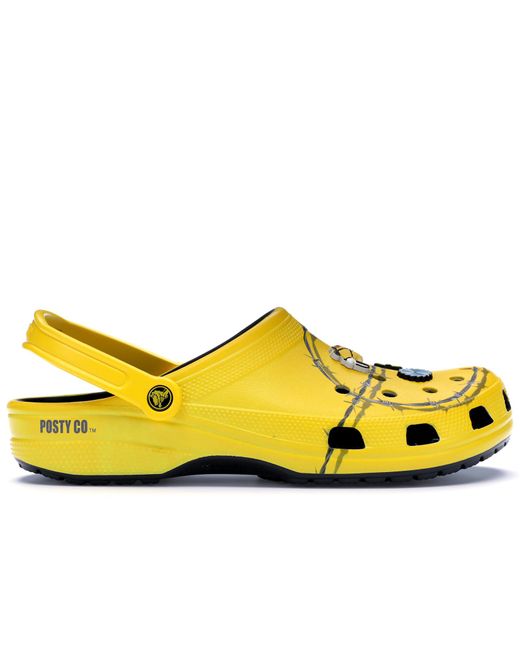 yellow post malone crocs