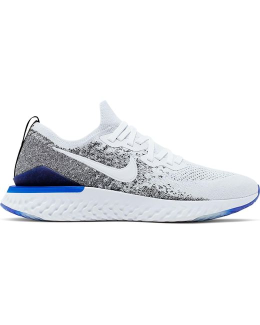 nike epic react flyknit men's white