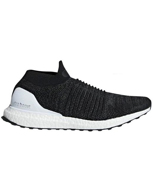 ultra boost laceless black