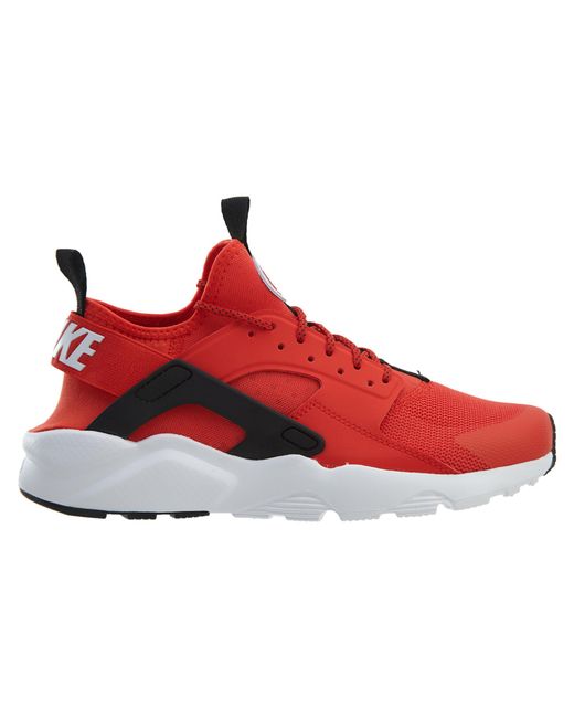 red and white huaraches mens