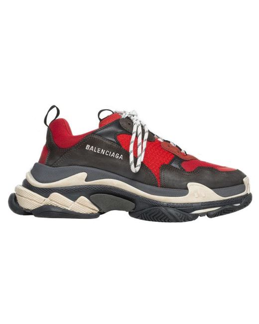 balenciaga triple s black pre distressed