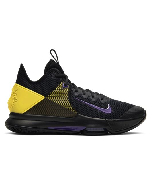 Nike Lebron Witness 4 Black/opti Yellow for Men - Lyst