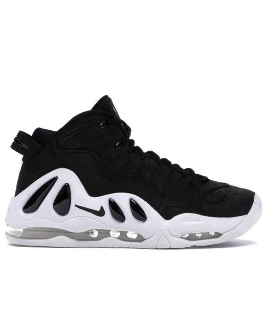 air max uptempo 97 black white