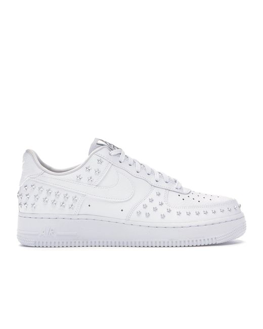Nike Air Force 1' 07 Xx Studded Shoe in White/White/White (White) - Save  75% - Lyst