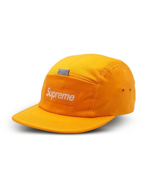 supreme reflective tab pocket camp cap