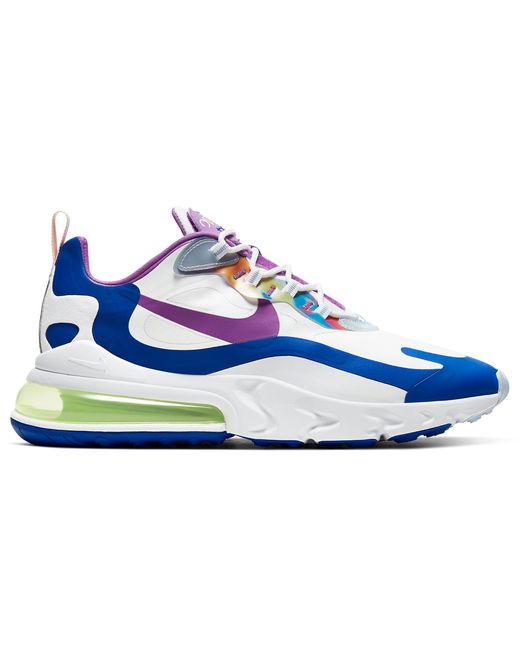 Nike Air Max 270 React White Berry Royal For Men Lyst Nike Air Max 270 React White Berry Royal For Men Lyst