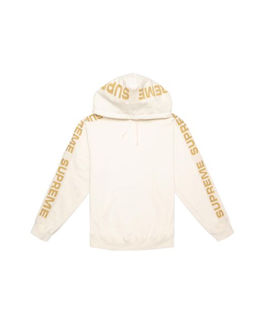 metallic rib hooded sweatshirt supreme