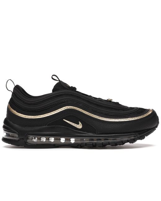 nike air max 97 black and metallic gold