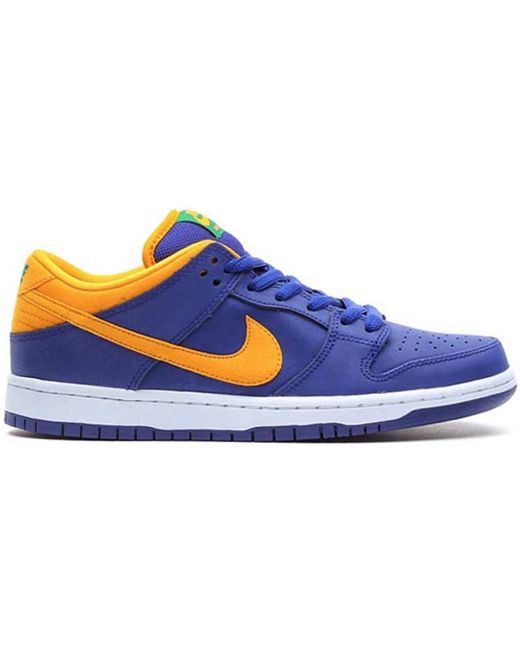 royal blue and gold sneakers