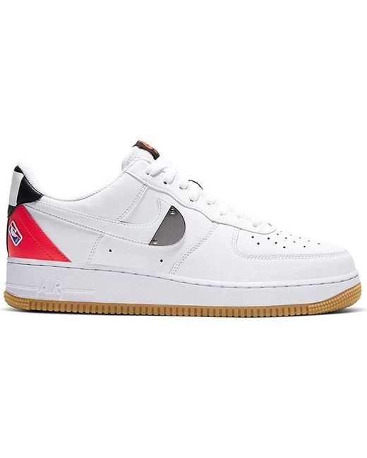 Nike Air Force 1 Low Nba White Crimson Gum for Men - Lyst