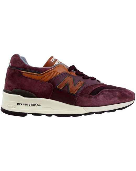 new balance 997 burgundy