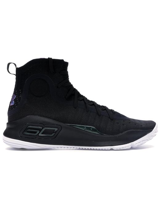 under armour curry 4 black white
