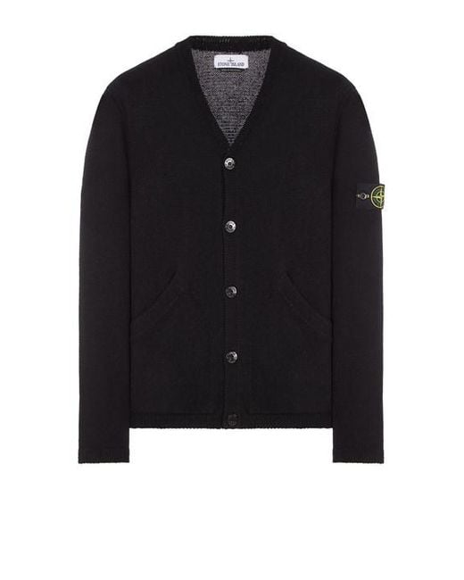 Stone Island Black Sweater Cotton for men