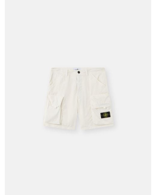 Stone Island Natural L100009 Cotton Nylon Micro Ripstop for men